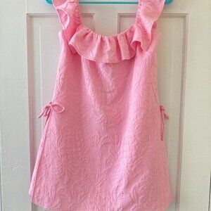 Lilly Pulitzer Pink Skirted Romper Built-in Shorts Size 4
